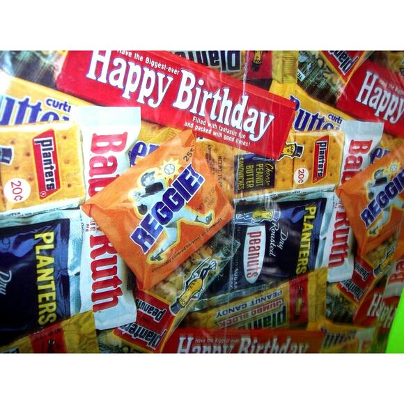 Mr Peanut Vintage Original Sealed Pack Of Hallmark Gift Wrap Planters Peanuts - Picture 1 of 3